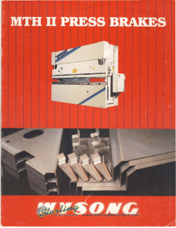 Wysong and Miles Hydraulic Press Brake