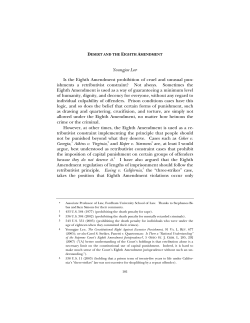 Desert and the Eighth Amendment