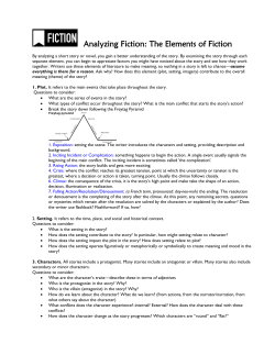 Analyzing Fiction: The Elements of Fiction
