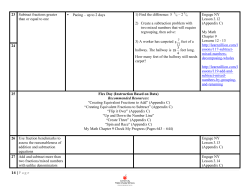14 | Page 23 Subtract fractions greater than or equal to one &bull; Pacing