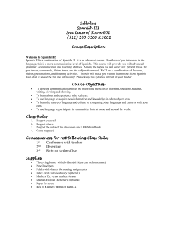 Spanish III Syllabus - Liberty Hill High School