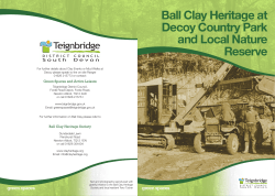 Ball Clay Heritage at Decoy Country Park and Local Nature Reserve