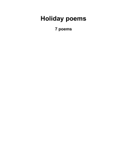 POETRY FILE - melissa