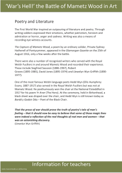 Poetry and Literature - National Museum Wales