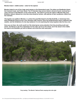 Moreton Island - Upstream Paddle