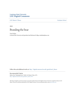 Branding the bear - LSU Digital Commons