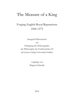 The measure of a king - Justus-Liebig