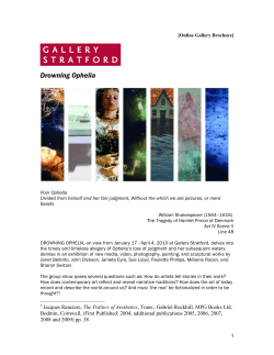 Drowning Ophelia - Gallery Stratford