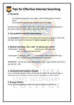 Tips for Effective Internet Searching