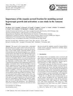 Importance of the organic aerosol fraction for modeling aerosol