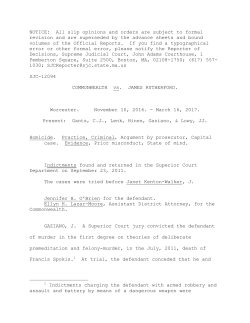 Commonwealth v. Rutherford :: 2017 :: Massachusetts Supreme