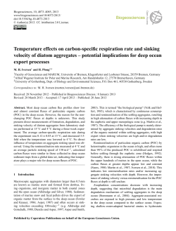 Temperature effects on carbon-specific respiration
