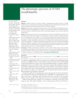 The phenotypic spectrum of SCN8A encephalopathy