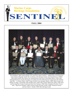 sentinel - Marine Corps Heritage Foundation