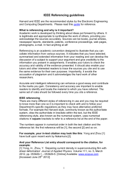 IEEE referencing - University of Surrey