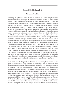 Poe and Gothic Creativity