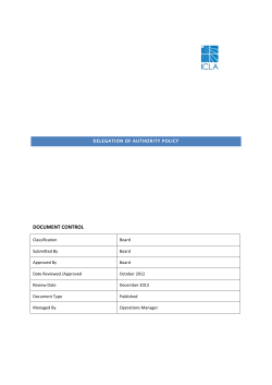delegation of authority policy
