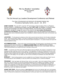 The Lay Readers` Association