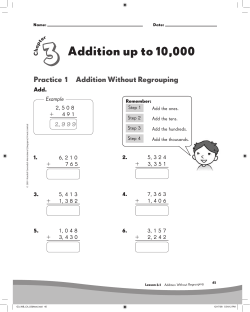 Addition up to 10,000