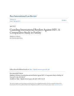 Guarding International Borders Against HIV: A Comparative Study in