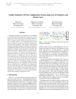 Axially Symmetric 3D Pots Configuration System Using Axis of