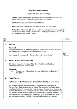 Greenford Area Committee