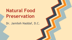 Natural Food Preservation - Effingham Public Library