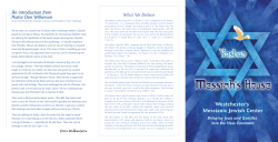 Messianic Jewish Center - Reconnecting Ministries