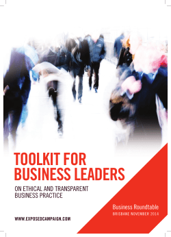 - Business as Mission