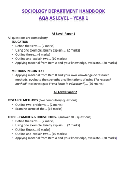 Sociology - Fortismere School