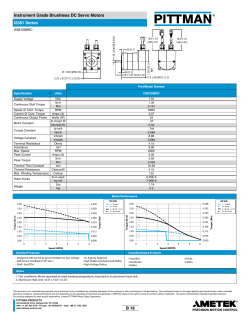 Instrument Grade Brushless DC Servo Motors I2381 Series ____ B 18