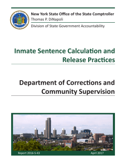 Inmate Sentence Calculation and Release Practices
