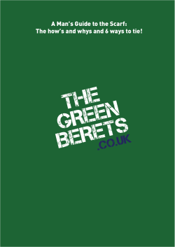 A Man`s Guide to the Scarf