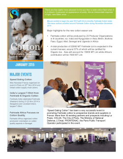 Cotton - Fairtrade Africa