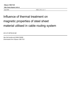 Influence of Thermal Treatment on Magnetic Properties of Steel