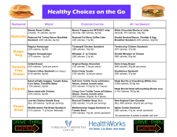 Healthy Choices on the Go