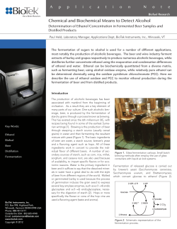 Chemical and Biochemical Means to Detect Alcohol