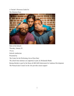 A Teacher`s Resource Guide for The Mayhem Poets