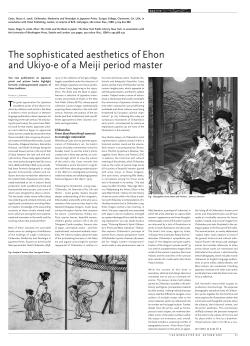 The sophisticated aesthetics of Ehon and Ukiyo