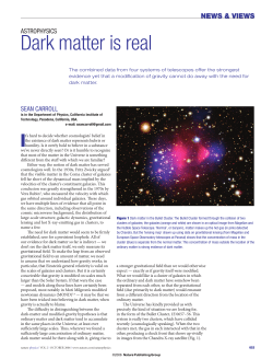 Dark matter is real