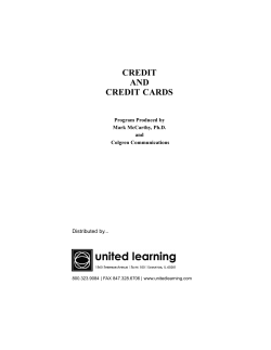 Credit cards and credit TG quark.qxd