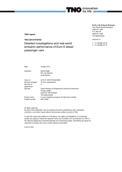 Detailed investigations and real-world emission