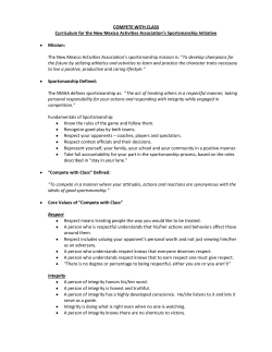 Compete with Class - New Mexico Activities Association