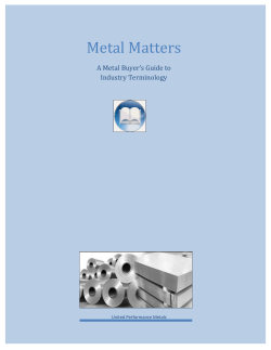 Metal Matters - United Performance Metals