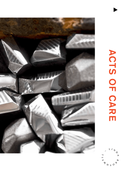 Acts of Care publication produced for the exhibition