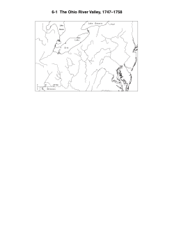 6-1 The Ohio River Valley, 1747–1758