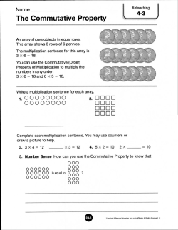 The Commutative Property