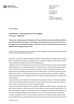 Press Release - Museum Rietberg