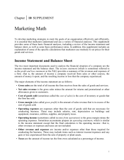 Marketing Math