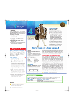 Reformation Ideas Spread